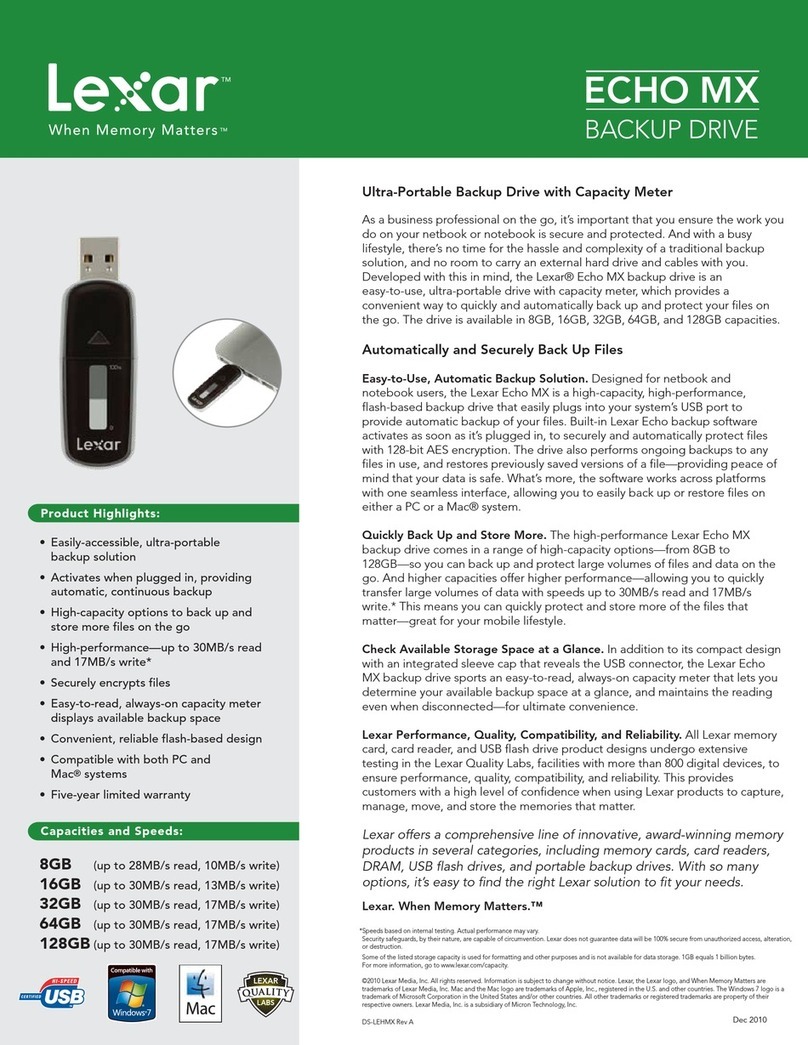 Lexar ECHO MX User manual Lexar ECHO MX User manual