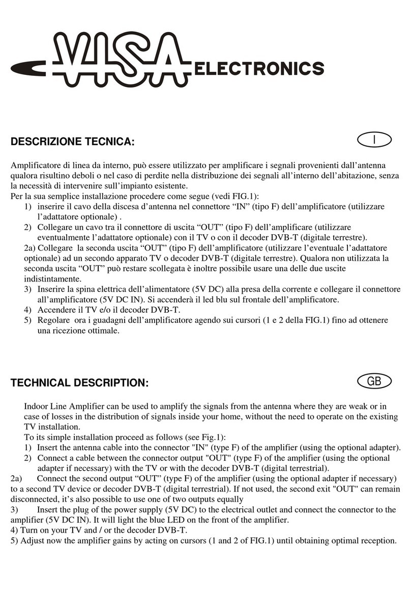 VISA BT302 - TECHNICAL DESCRIPTION User manual