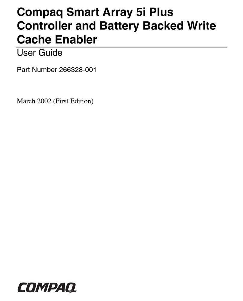 Compaq 226593-B21 - Smart Array 5i RAID Controller User manual