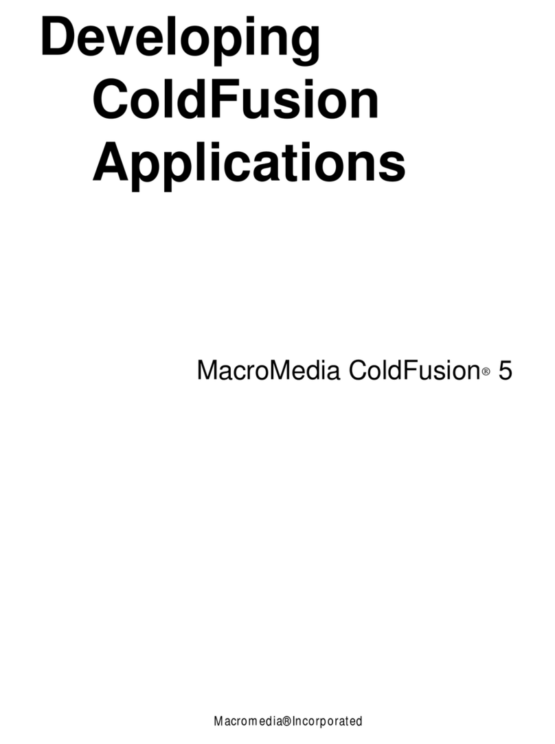 MACROMEDIA COLDFUSION 5-DEVELOPING User manual