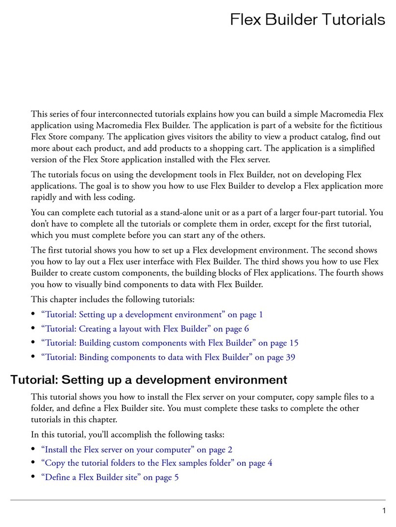 MACROMEDIA FLEX-FLEX BUILDER Operation instructions