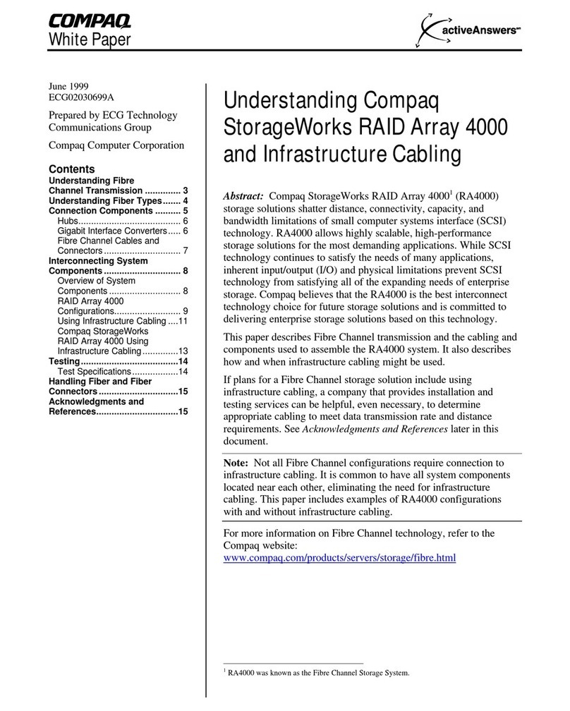 Compaq StorageWorks 4000 - RAID Array Quick reference guide