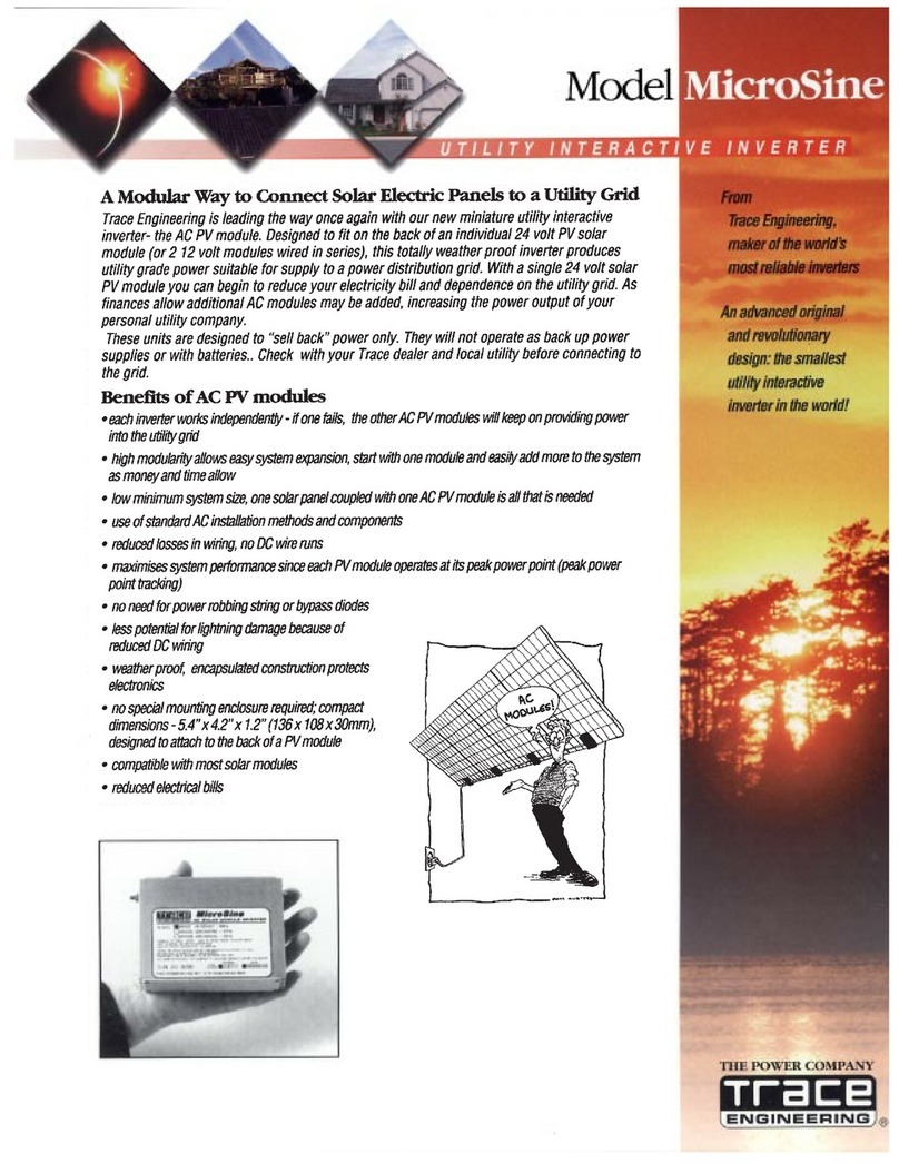 Trace Engineering MICROSINE User manual