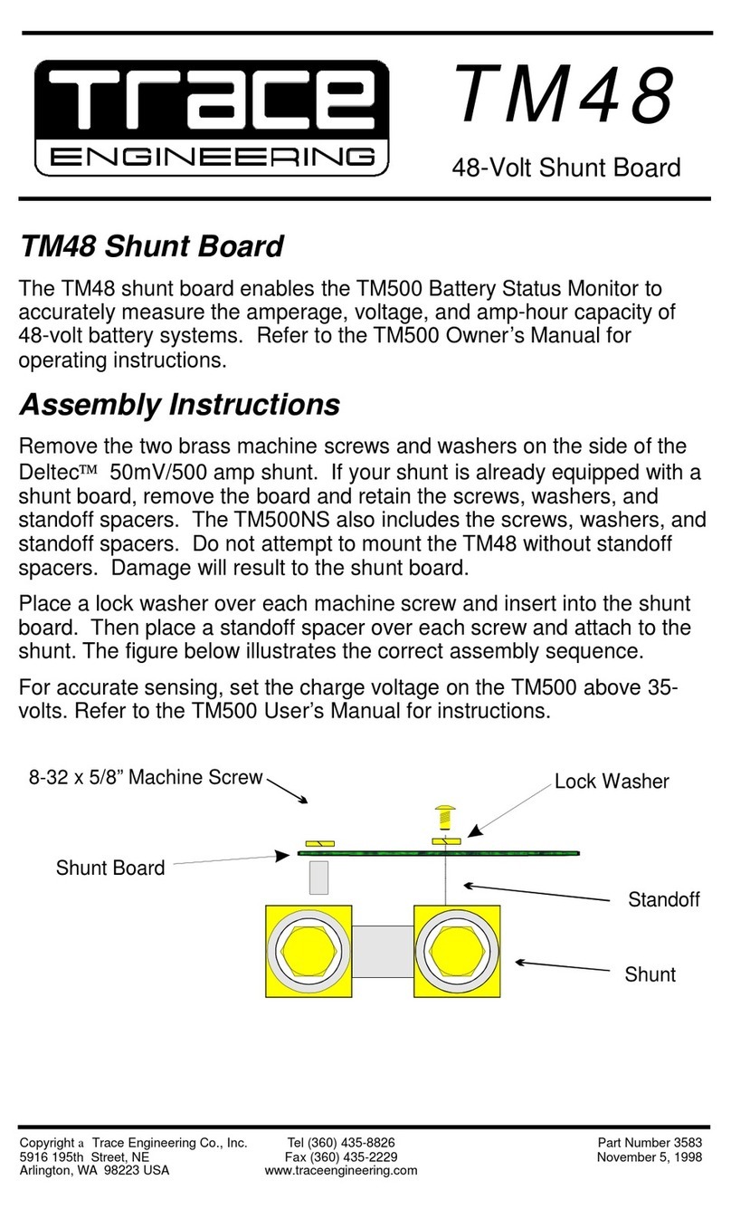 Trace Engineering TM48 User manual