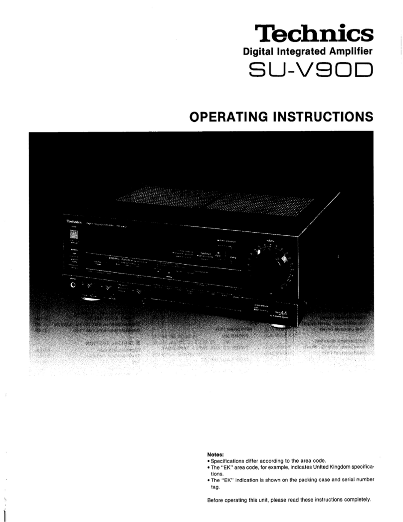 Technics SU-V90D User manual