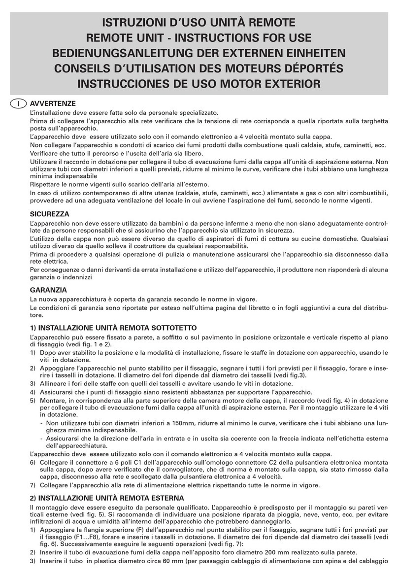 FALMEC REMOTE UNIT User manual FALMEC REMOTE UNIT User manual