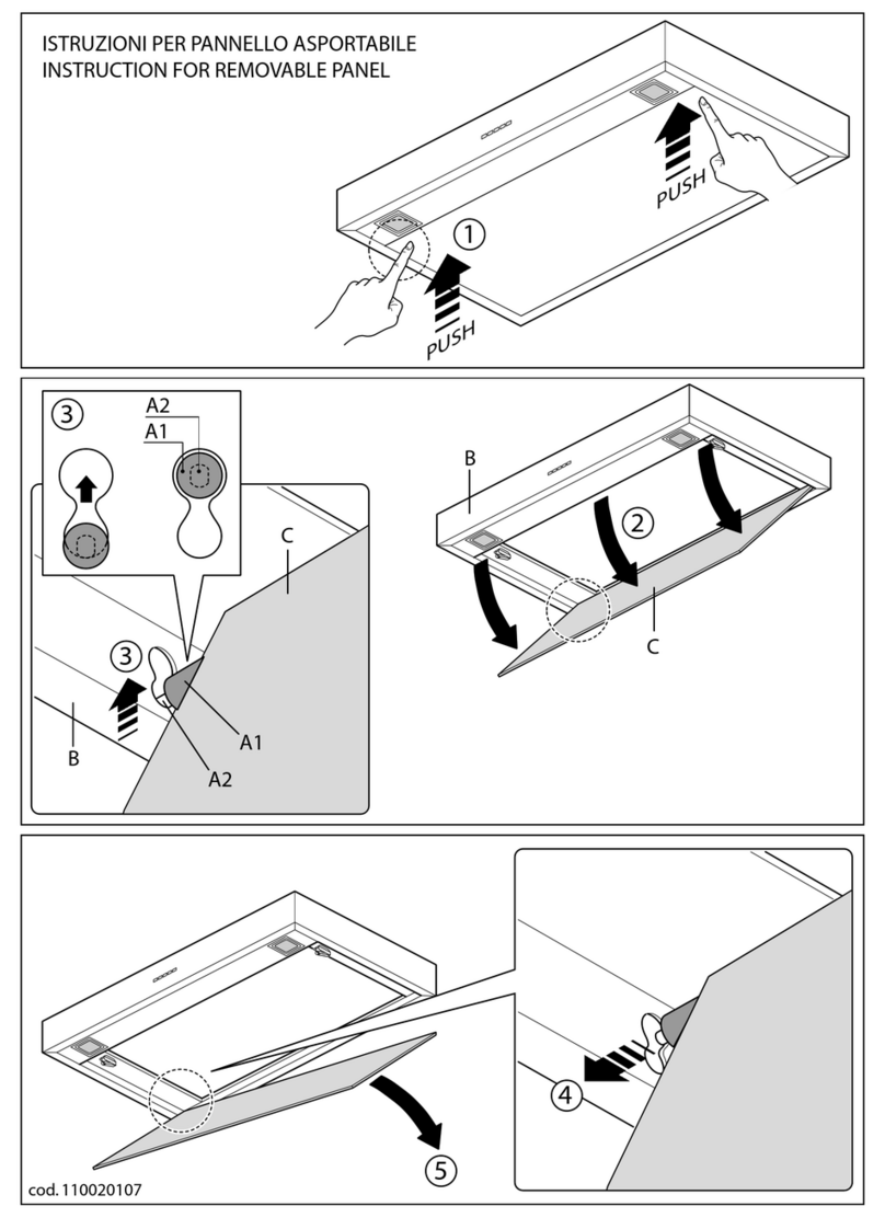FALMEC REMOVABLE PANEL User manual FALMEC REMOVABLE PANEL User manual