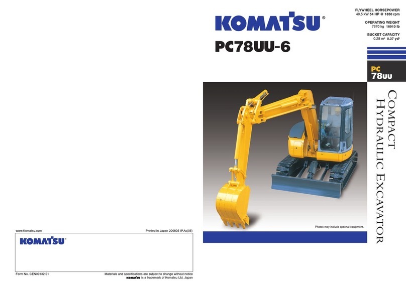 Komatsu PC78UU-6 User manual