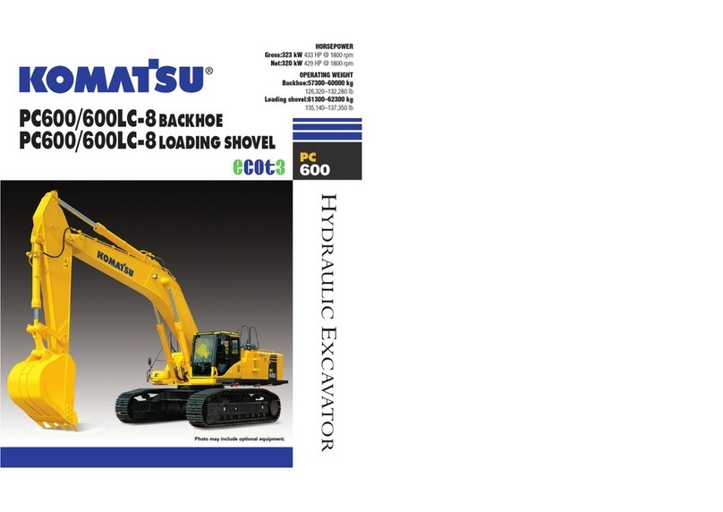 Komatsu PC600LC-8 BACKHOE User manual
