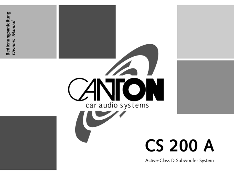 Canton CS 200 A User manual