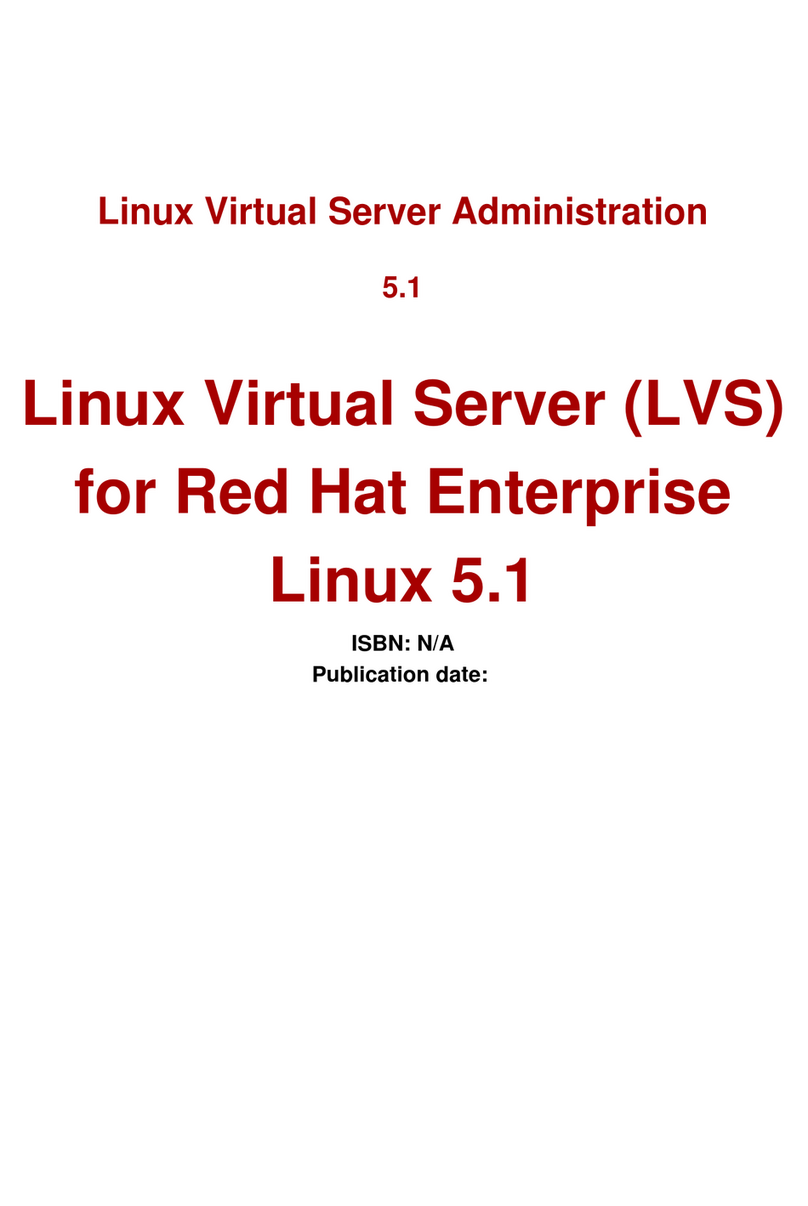 Red Hat LINUX VIRTUAL SERVER 5.1 - ADMINISTRATION User manual