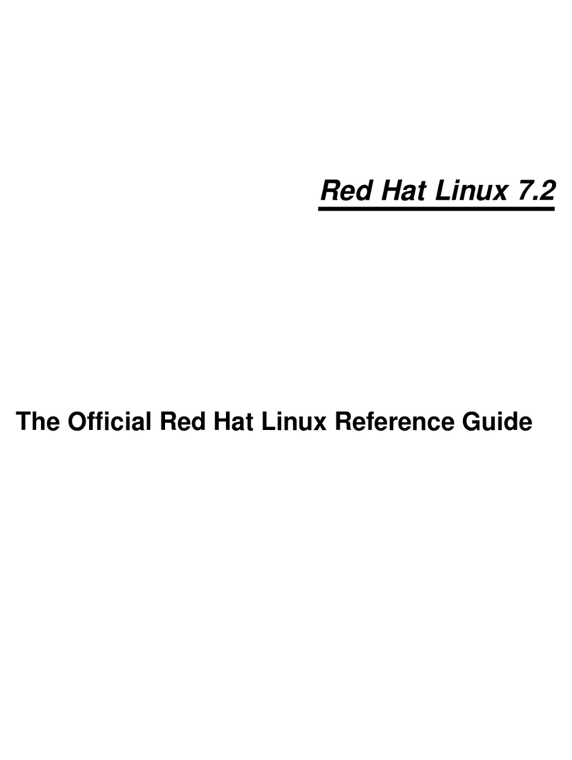 Red Hat LINUX 7.2 - OFFICIAL LINUX CUSTOMIZATION... User manual