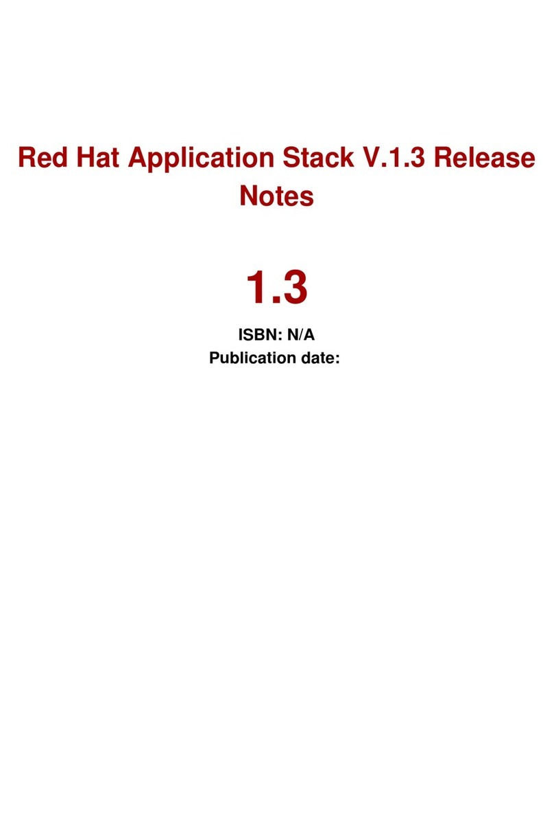 Red Hat APPLICATION STACK 1.3 RELEASE Instruction Manual