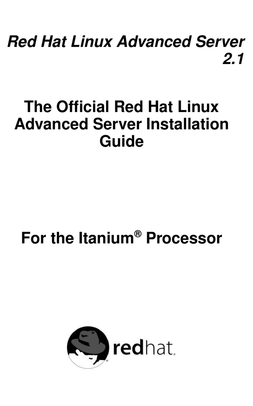 Red Hat LINUX ADVANCED SERVER 2.1 - User manual
