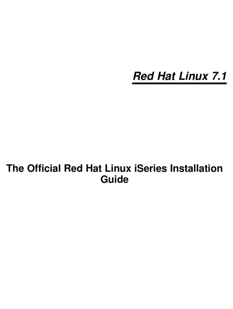 Red Hat LINUX 7.1 - ISERIES User manual