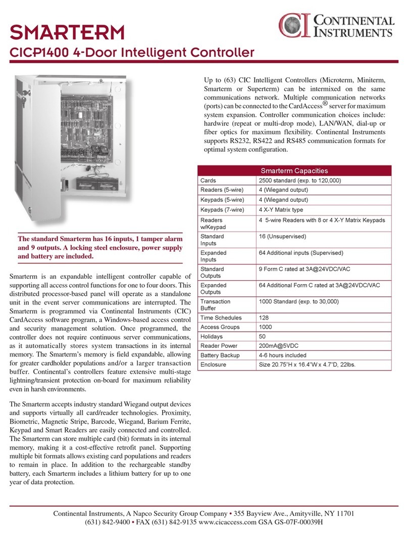 Continental Instruments CICP1400 User manual