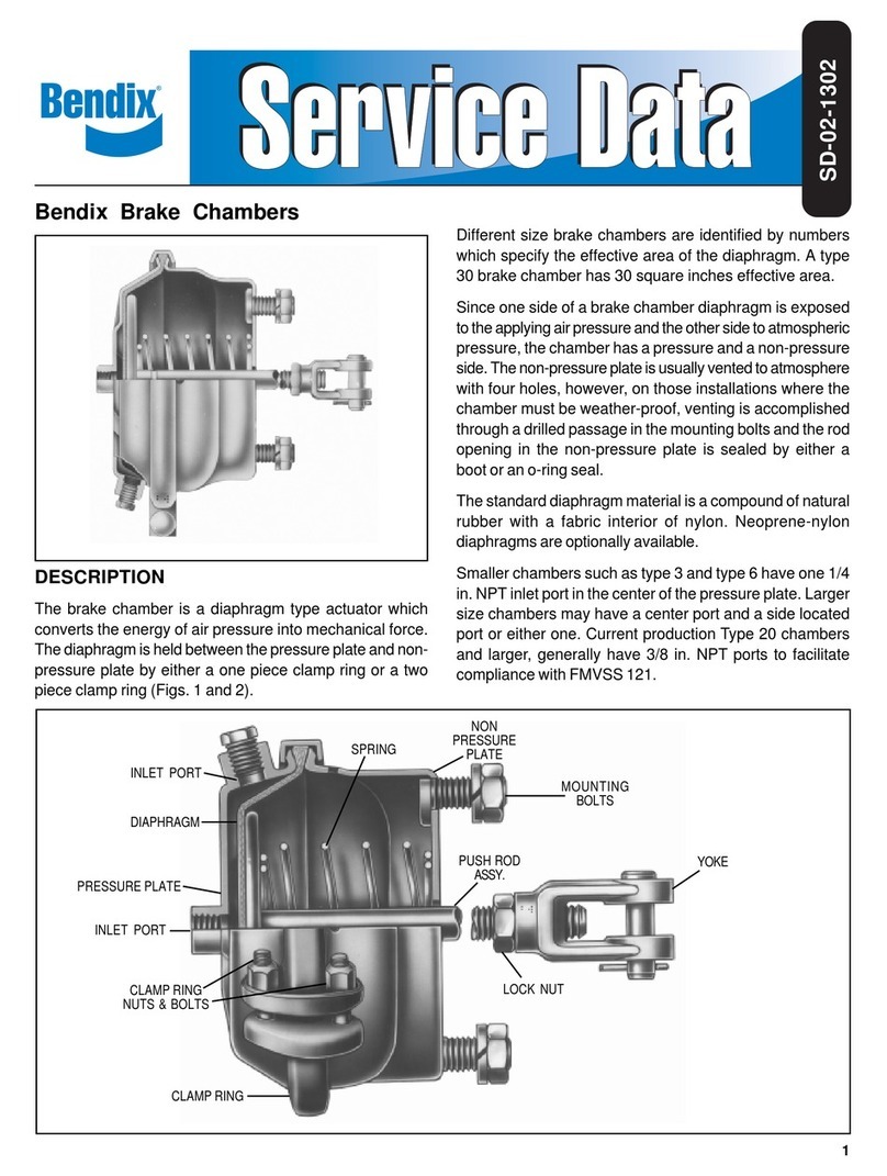BENDIX BRAKE CHAMBERS User manual