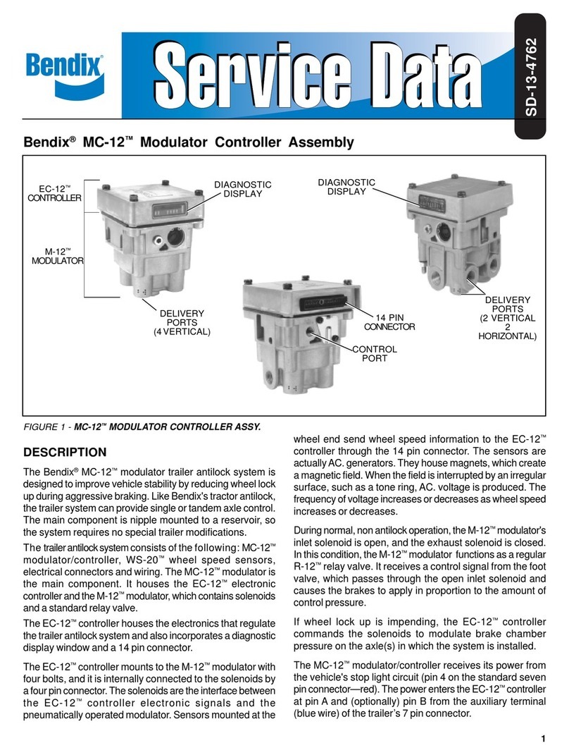 BENDIX MC-12 MODULATOR CONTROLLER ASSY User manual