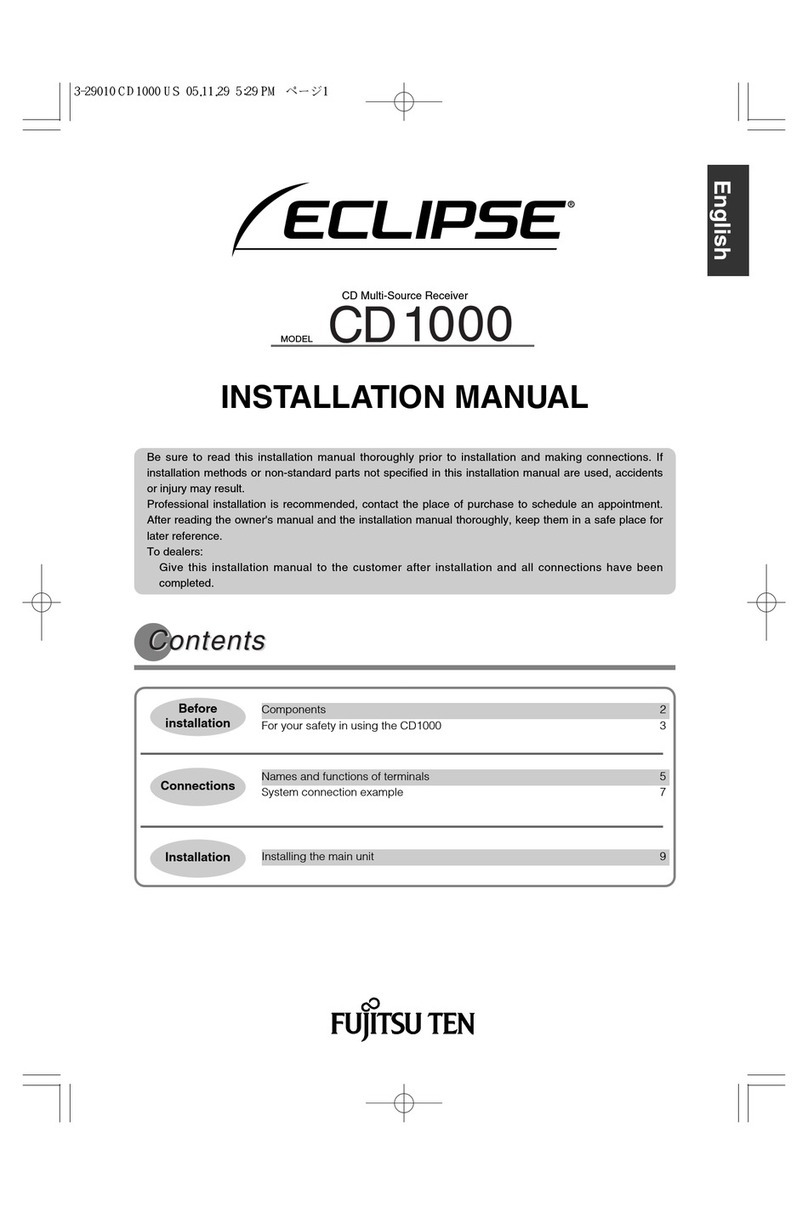 Fujitsu Eclipse CD 1000 User manual