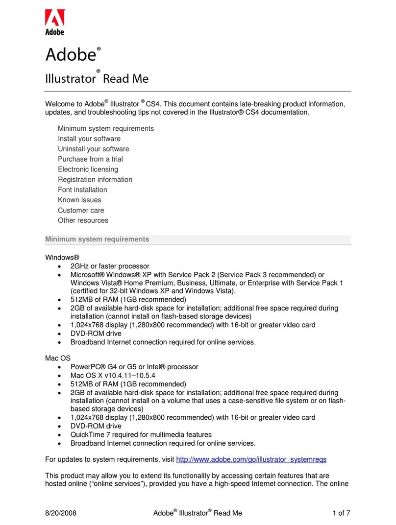 Adobe ILLUSTRATOR CS4 User manual