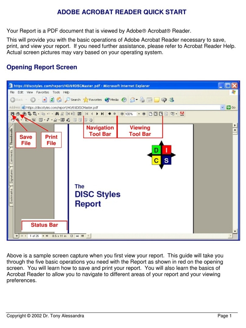 Adobe ACROBAT READER User manual