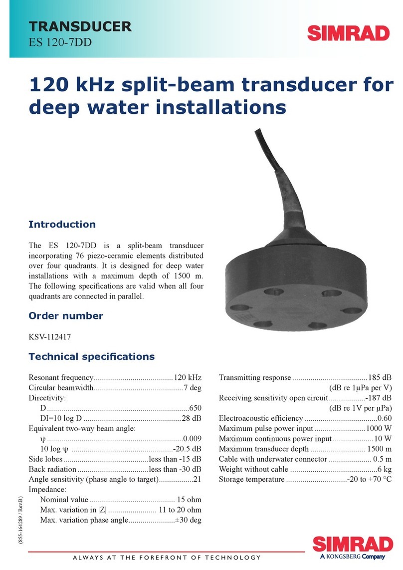Simrad ES120-7DD -  REV B User manual