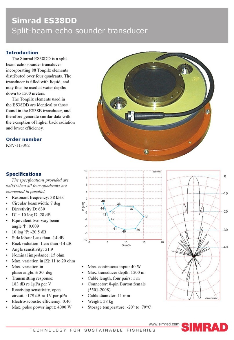 Simrad ES38DD -  REV E User manual