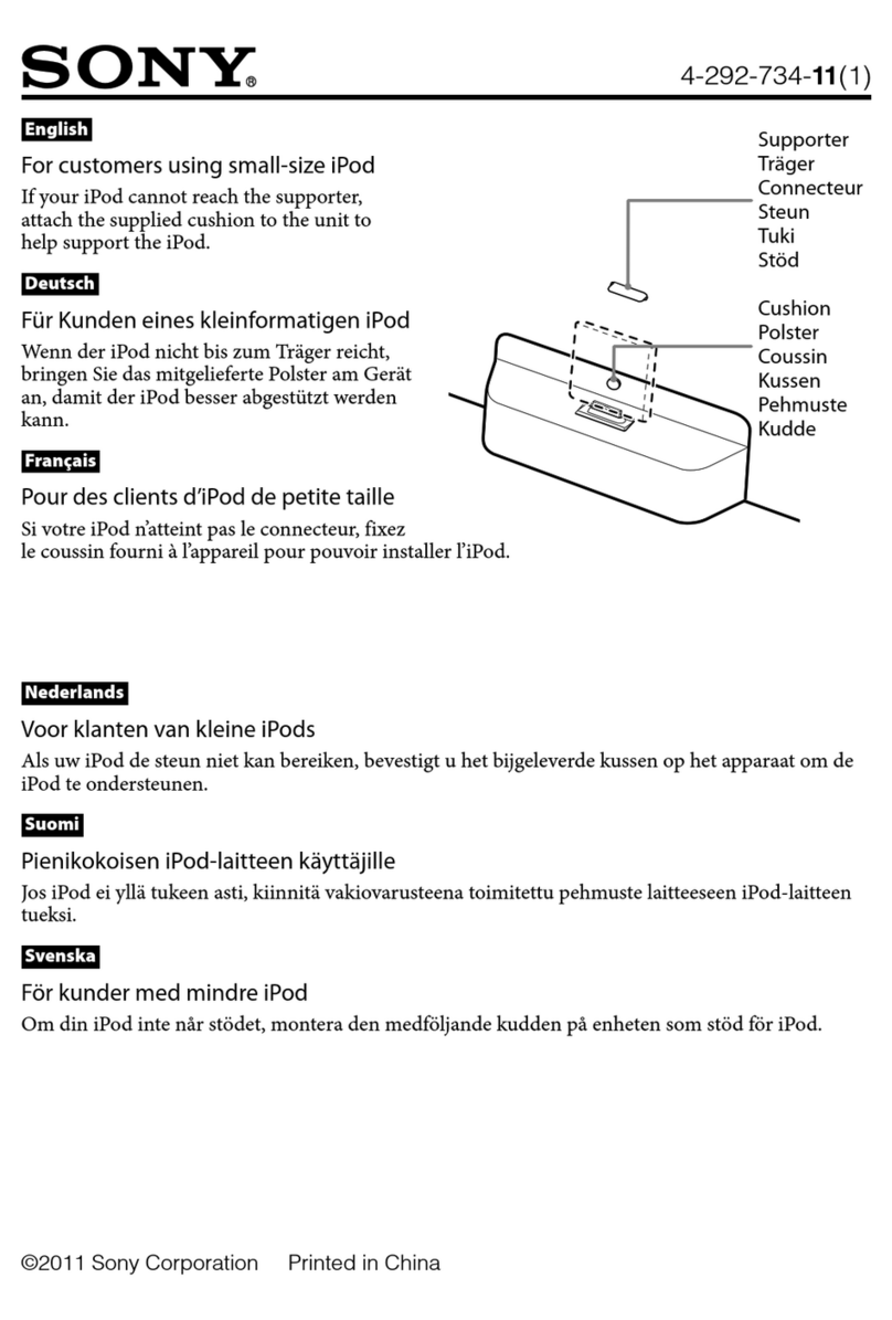 Sony ICF-CS15iP Quick start guide Sony ICF-CS15iP Quick start guide