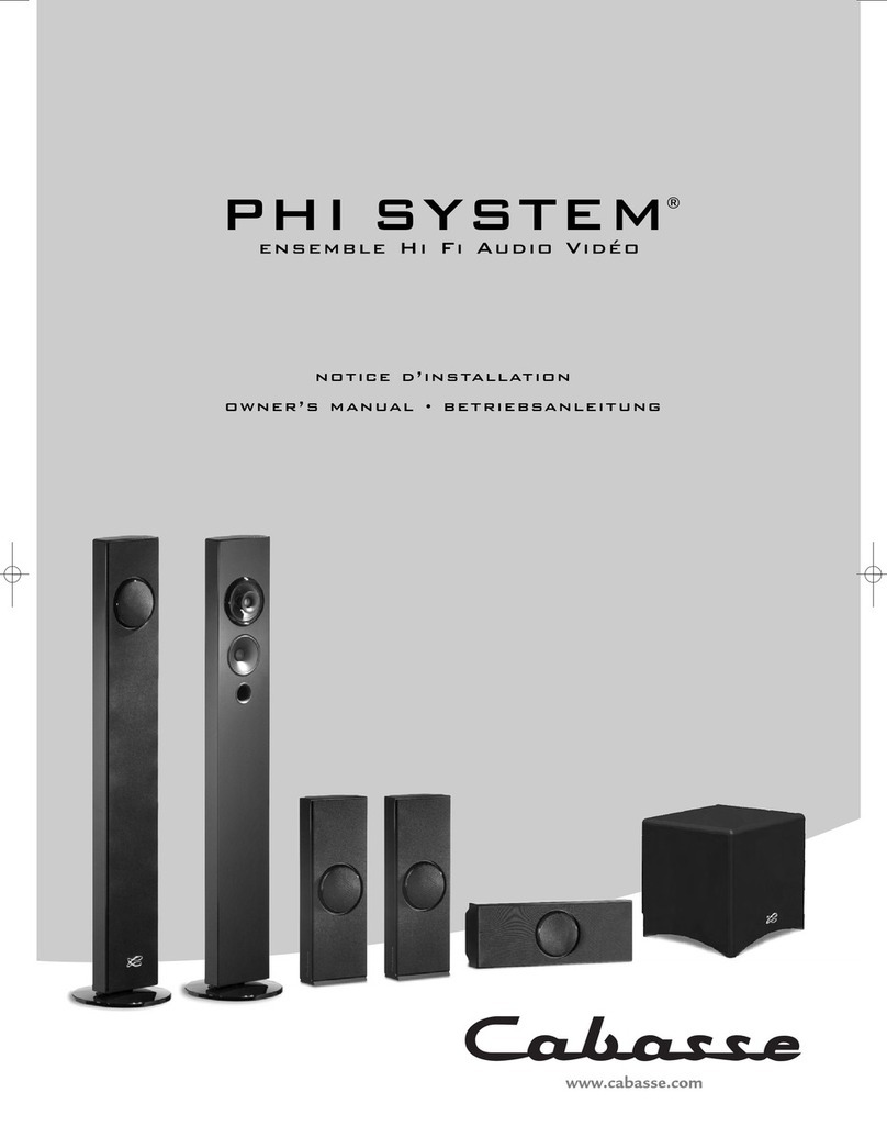 CABASSE PHI User manual