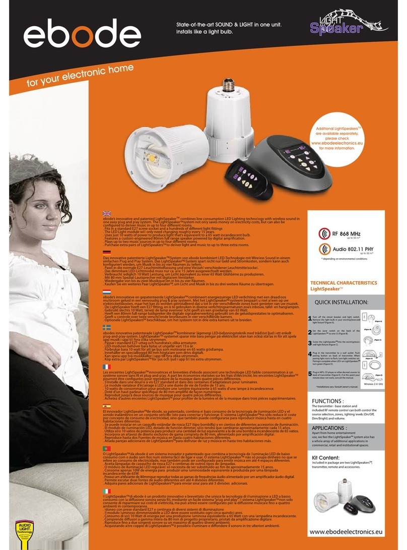 Ebode LightSpeaker Original operating instructions