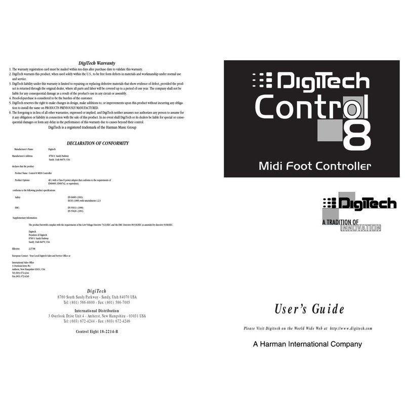 digi-tech C8 User manual