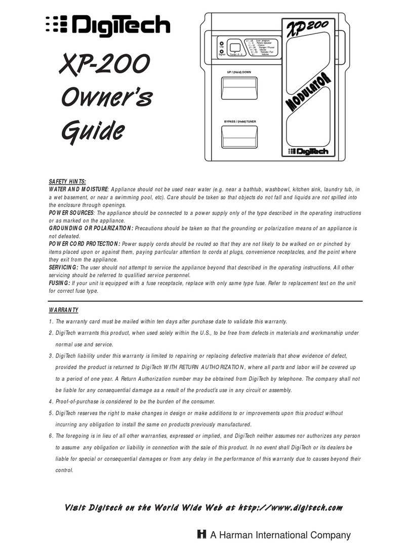 digi-tech XP200 User manual