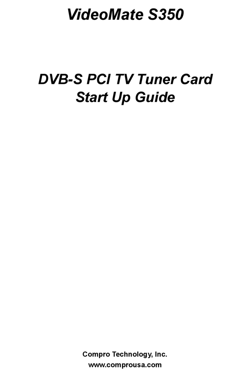 COMPRO S350 - STARTUP User manual