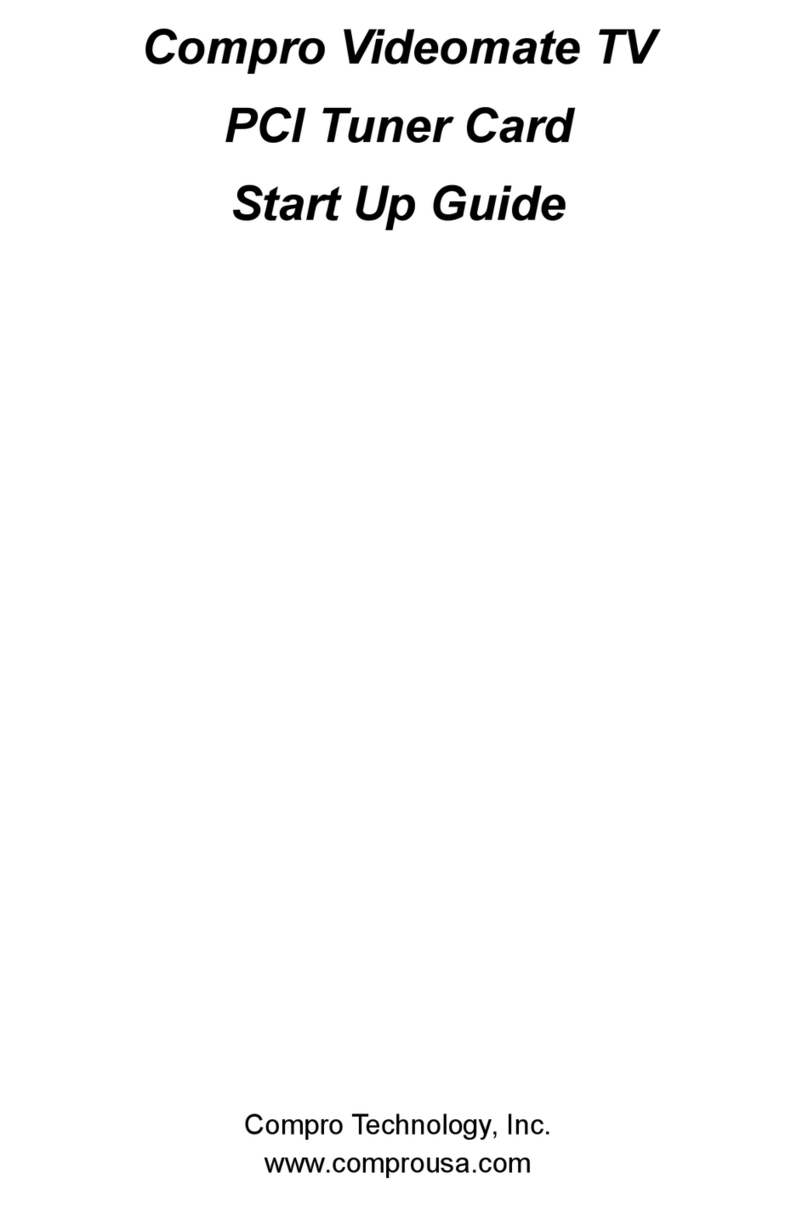 COMPRO M505 - STARTUP manual