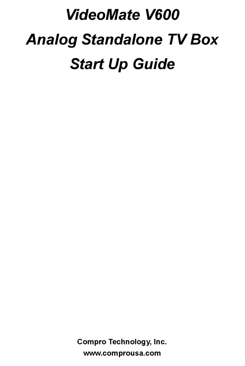 COMPRO V600 - START UP GUIDE User manual