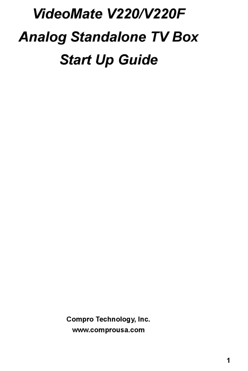 COMPRO V220 - START UP GUIDE User manual