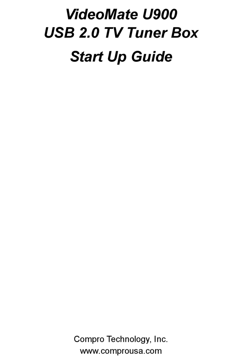 COMPRO U900 - START UP GUIDE User manual