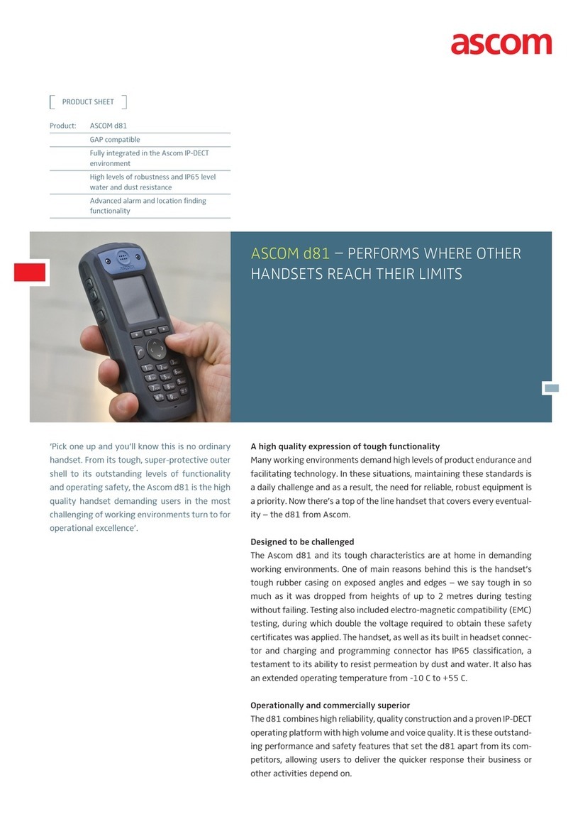 ASCOM d81 Messenger User manual