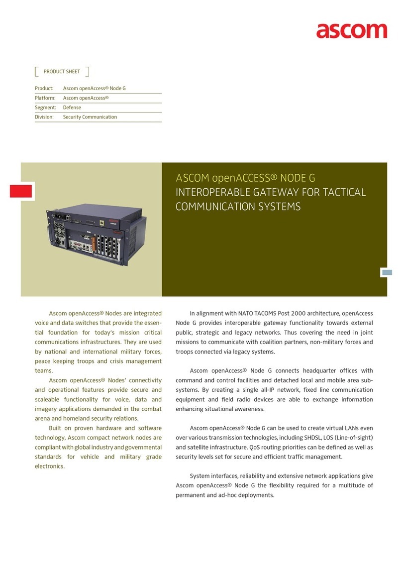 ASCOM OPENACCESS NODE G User manual