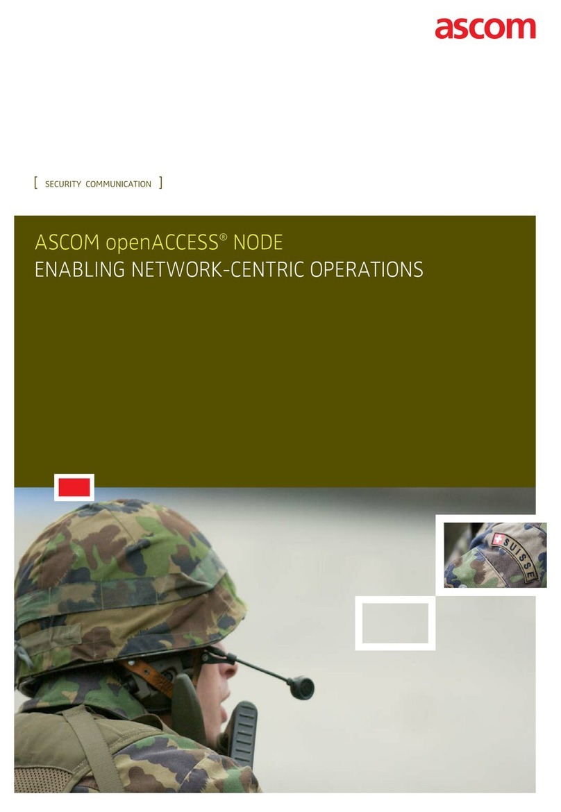 ASCOM OPENACCESS NODE User manual