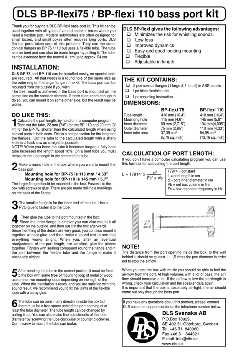 DLS BPFLEX User manual