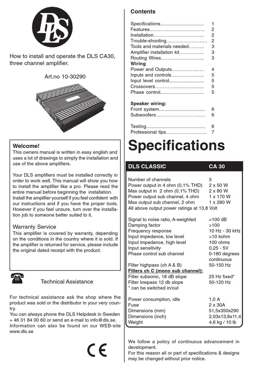 DLS CA30ENG Instruction sheet