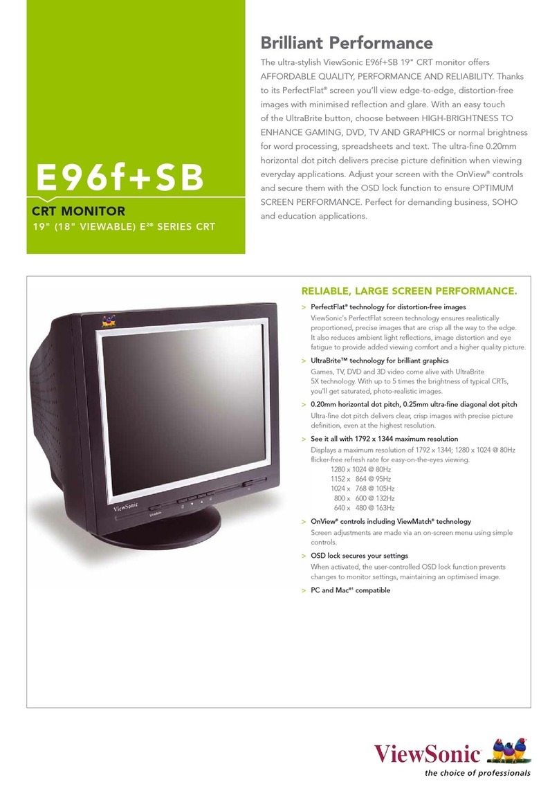 ViewSonic E96FSB User manual