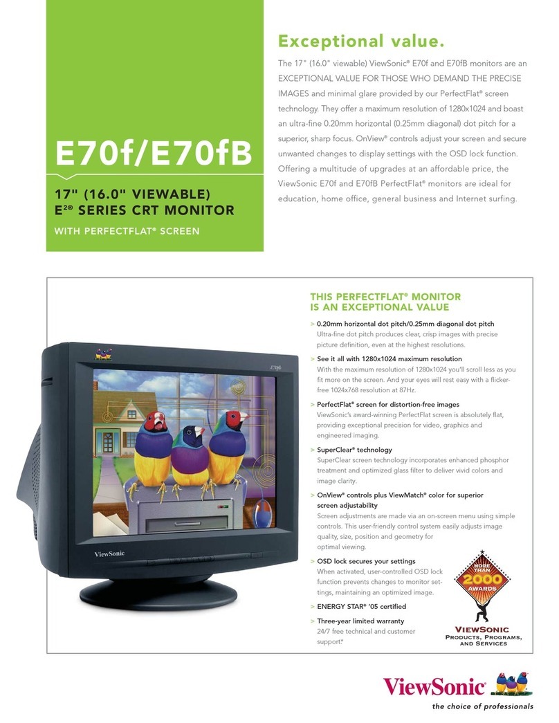 ViewSonic E70F-5 User manual