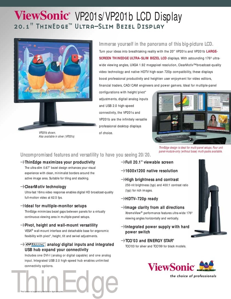 ViewSonic VP201S User manual