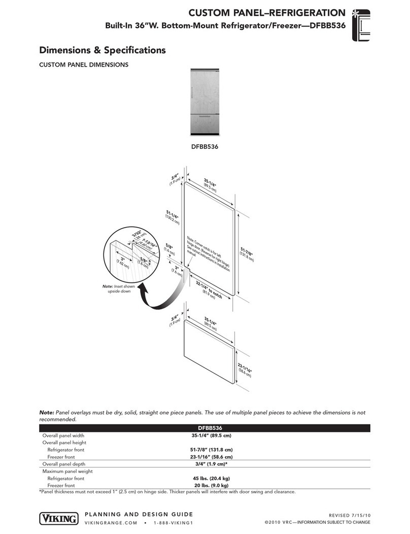 Viking Designer DFBB536 User guide
