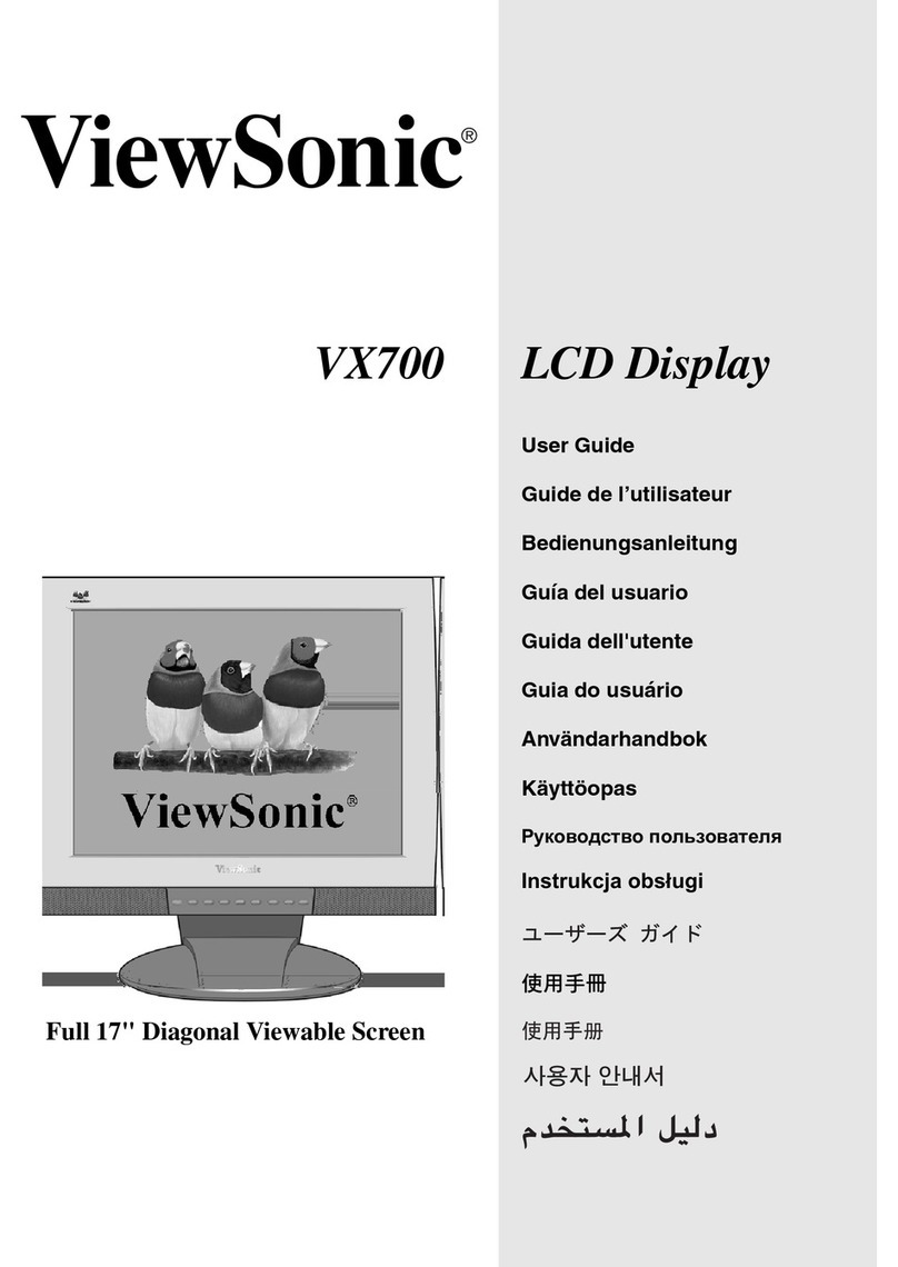 ViewSonic VX700 User manual