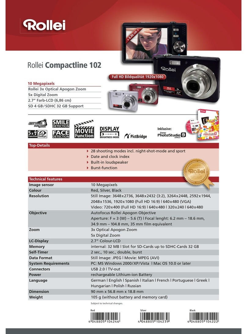 Rollei COMPACTLINE 102 User manual