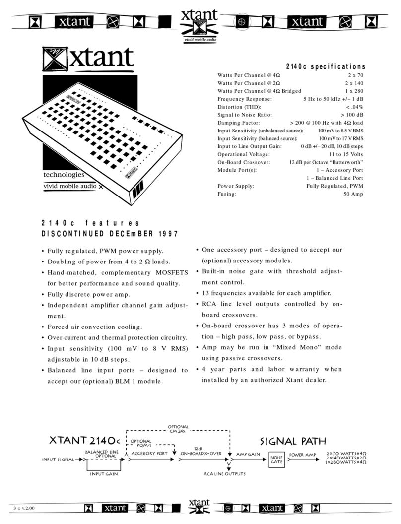 Xtant 2140C User manual