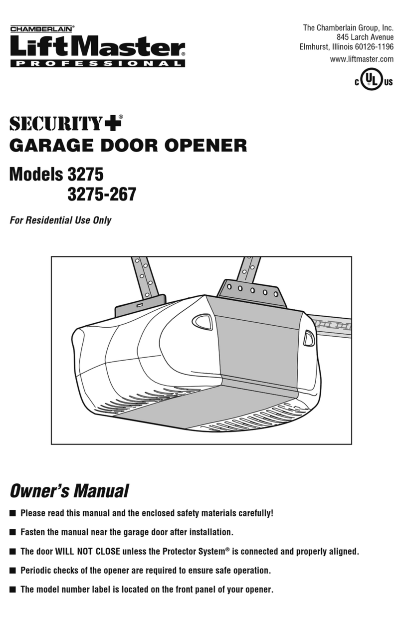 Chamberlain LIFTMASTER 3275 User manual